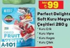 PERFECT DELİGHTS SOFT KURU MEYVE ÇEŞİTLERİ 280 G